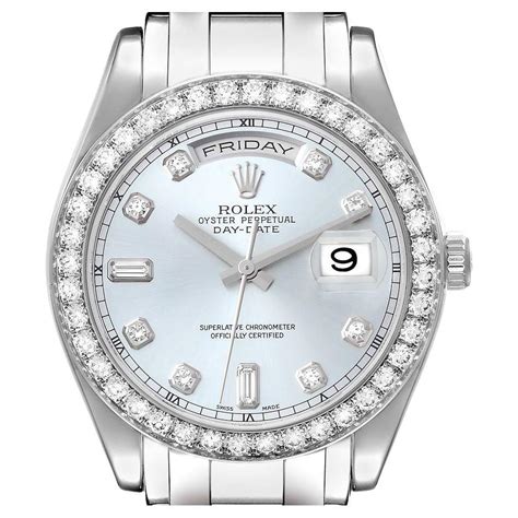 rolex masterpiece day-date|Rolex diamond watch platinum.